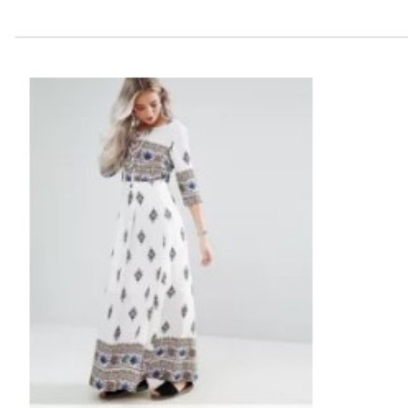 Boohoo dress  3/4 sleeve  maxi dress NWT - Picture 1 of 9